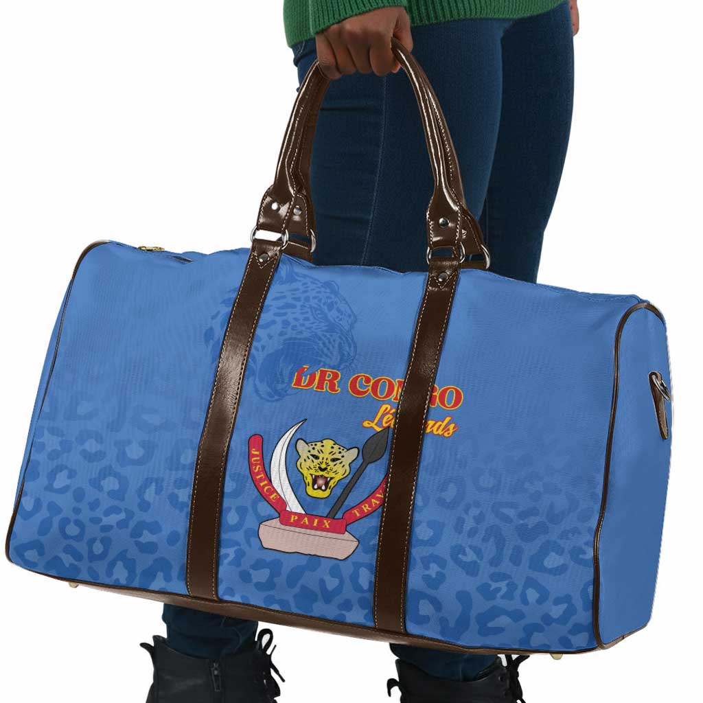 DR Congo Football Travel Bag Go Champions Leopards - Blue