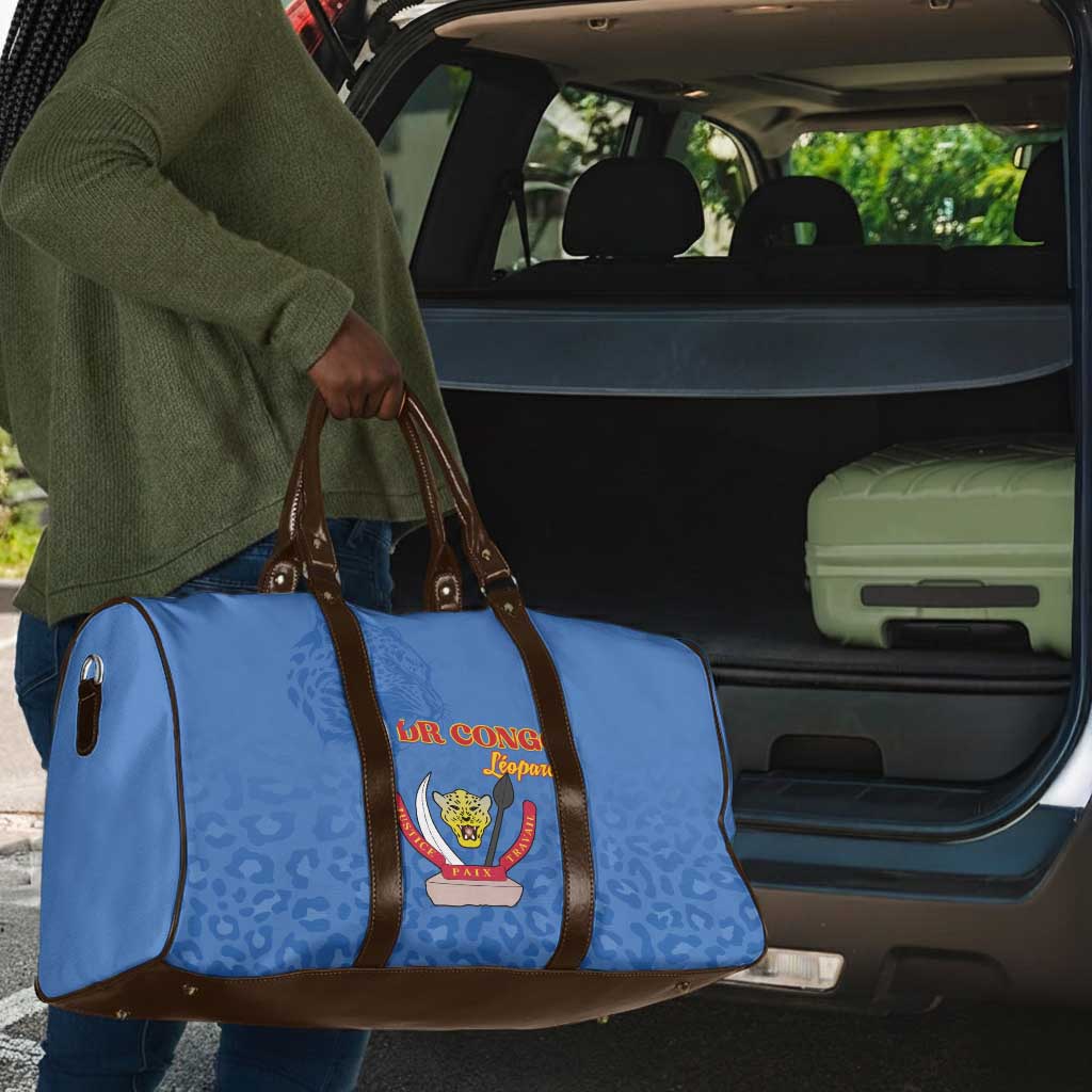 DR Congo Football Travel Bag Go Champions Leopards - Blue