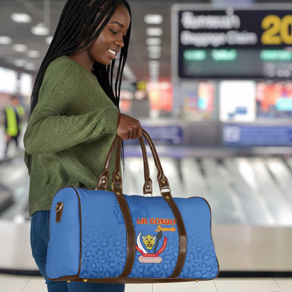 DR Congo Football Travel Bag Go Champions Leopards - Blue