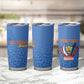 Afro DR Congo Football Custom Tumbler Cup Viva Les Leopards - Blue - African Pride