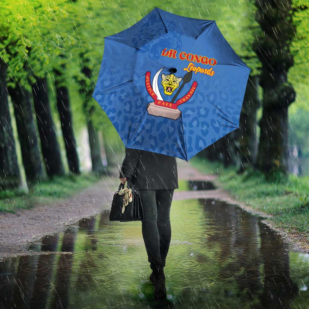 DR Congo Football Umbrella Go Champions Leopards - Blue