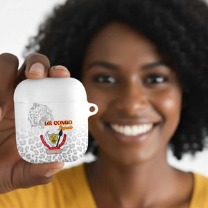 DR Congo Football AirPods Case Go Champions Leopards - White
