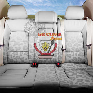 Afro DR Congo Football Back Car Seat Cover Viva Les Leopards - White - African Pride