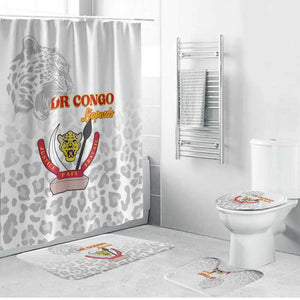 DR Congo Football Bathroom Set Go Champions Leopards - White