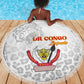 Afro DR Congo Football Beach Blanket Viva Les Leopards - White - African Pride