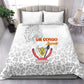Afro DR Congo Football Bedding Set Viva Les Leopards - White - African Pride