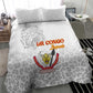 Afro DR Congo Football Bedding Set Viva Les Leopards - White - African Pride