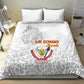 Afro DR Congo Football Bedding Set Viva Les Leopards - White - African Pride