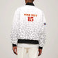 Afro DR Congo Football Custom Bomber Jacket Viva Les Leopards - White - African Pride