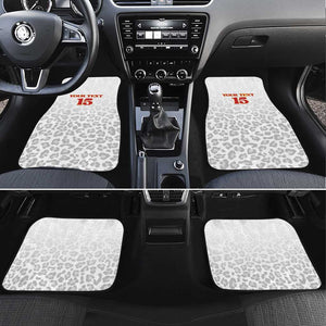 Afro DR Congo Football Custom Car Mats Viva Les Leopards - White - African Pride