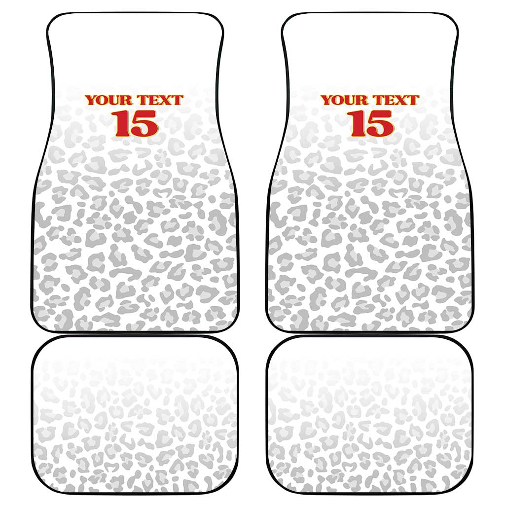 Afro DR Congo Football Custom Car Mats Viva Les Leopards - White - African Pride