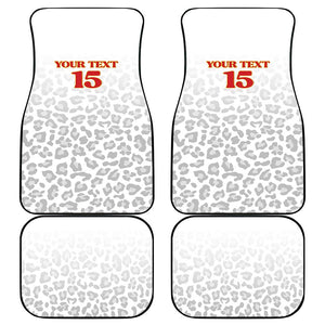 Afro DR Congo Football Custom Car Mats Viva Les Leopards - White - African Pride