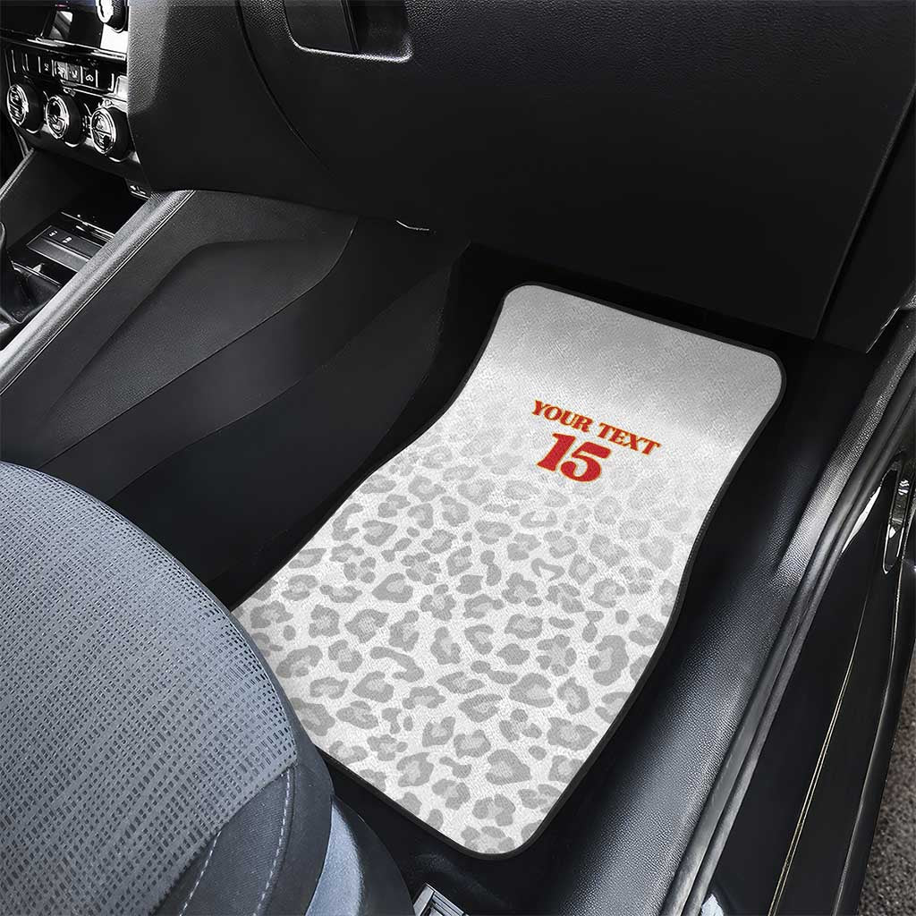 Afro DR Congo Football Custom Car Mats Viva Les Leopards - White - African Pride