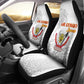 Afro DR Congo Football Car Seat Cover Viva Les Leopards - White - African Pride