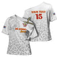 Custom DR Congo Football Cross Shoulder Shirt Go Champions Leopards - White