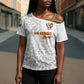Custom DR Congo Football Cross Shoulder Shirt Go Champions Leopards - White