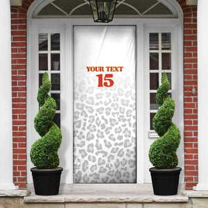 Custom DR Congo Football Door Cover Go Champions Leopards - White