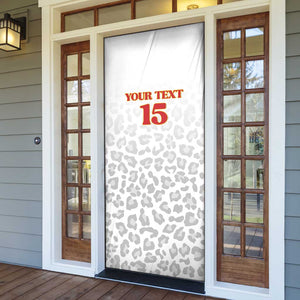 Custom DR Congo Football Door Cover Go Champions Leopards - White