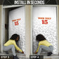 Custom DR Congo Football Door Cover Go Champions Leopards - White