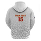 Afro DR Congo Football Custom Hoodie Viva Les Leopards - White - African Pride