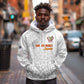 Afro DR Congo Football Custom Hoodie Viva Les Leopards - White - African Pride