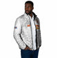 Custom DR Congo Football Padded Jacket Go Champions Leopards - White
