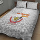 Afro DR Congo Football Quilt Bed Set Viva Les Leopards - White - African Pride