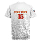 Afro DR Congo Football Custom Rugby Jersey Viva Les Leopards - White LT15