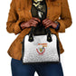 Afro DR Congo Football Shoulder Handbag Viva Les Leopards - White - African Pride