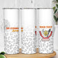 Afro DR Congo Football Custom Skinny Tumbler Viva Les Leopards - White - African Pride
