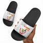 DR Congo Football Slide Sandals Go Champions Leopards - White