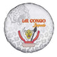 Afro DR Congo Football Spare Tire Cover Viva Les Leopards - White - African Pride