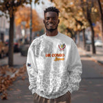 Afro DR Congo Football Custom Sweatshirt Viva Les Leopards - White - African Pride