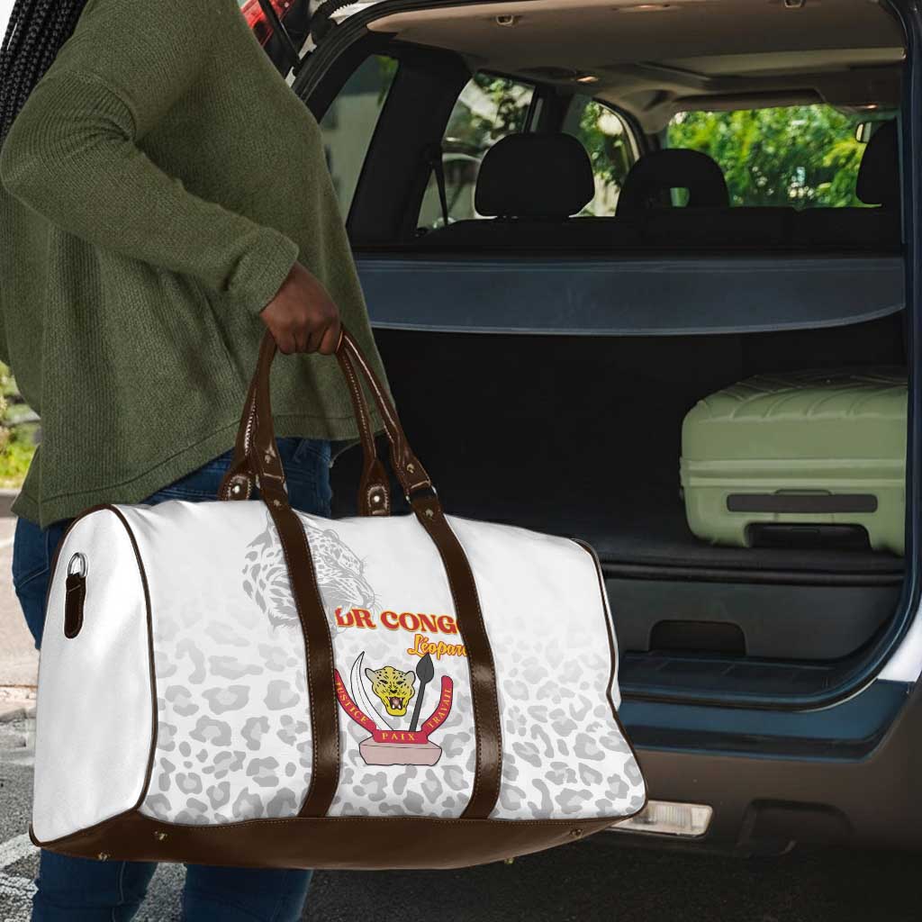 DR Congo Football Travel Bag Go Champions Leopards - White