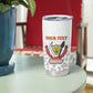 Afro DR Congo Football Custom Tumbler Cup Viva Les Leopards - White - African Pride