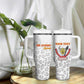 Afro DR Congo Football Custom Tumbler With Handle Viva Les Leopards - White - African Pride