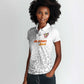Afro DR Congo Football Custom Women Polo Shirt Viva Les Leopards - White - African Pride