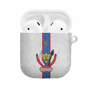 DR Congo Football AirPods Case Leopards Mix Kuba Raffia Pattern