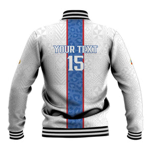 Afro DR Congo Football Custom Baseball Jacket Leopards Never Give Up - African Pride