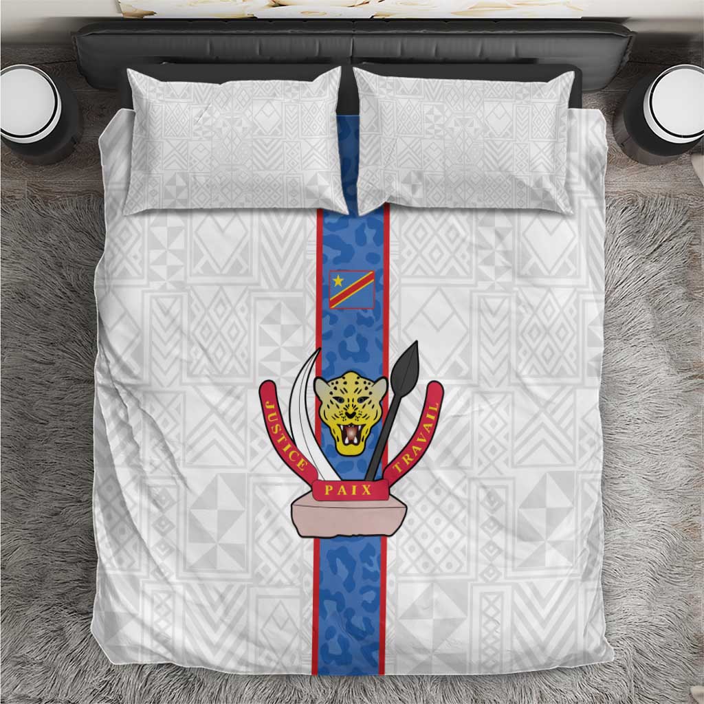 Afro DR Congo Football Bedding Set Leopards Never Give Up - African Pride