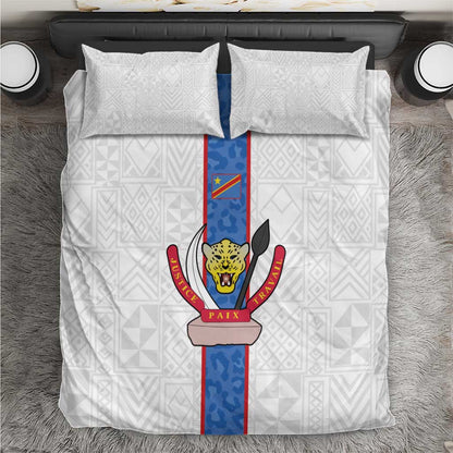 Afro DR Congo Football Bedding Set Leopards Never Give Up - African Pride