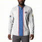 Custom DR Congo Football Button Sweatshirt Leopards Mix Kuba Raffia Pattern