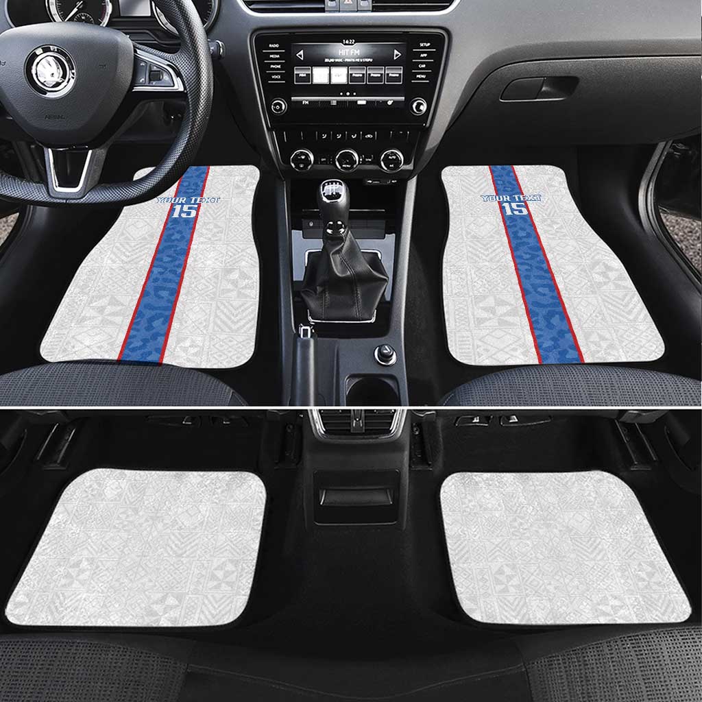 Afro DR Congo Football Custom Car Mats Leopards Never Give Up - African Pride