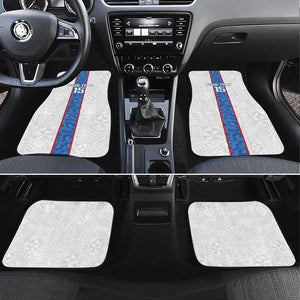 Afro DR Congo Football Custom Car Mats Leopards Never Give Up - African Pride