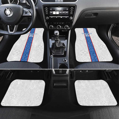 Afro DR Congo Football Custom Car Mats Leopards Never Give Up - African Pride