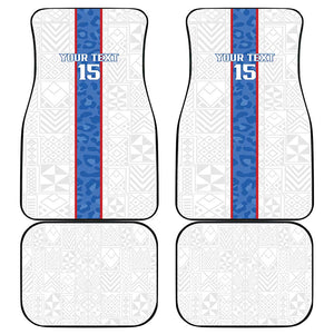 Afro DR Congo Football Custom Car Mats Leopards Never Give Up - African Pride