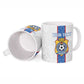 Custom DR Congo Football Ceramic Mug Leopards Mix Kuba Raffia Pattern