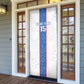 Custom DR Congo Football Door Cover Leopards Mix Kuba Raffia Pattern