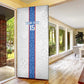 Custom DR Congo Football Door Cover Leopards Mix Kuba Raffia Pattern