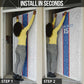 Custom DR Congo Football Door Cover Leopards Mix Kuba Raffia Pattern